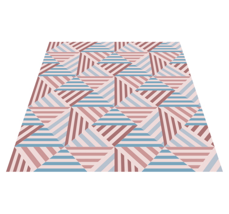 Vinyl teppich geometrisch mit abstrakten dreiecken - TenStickers