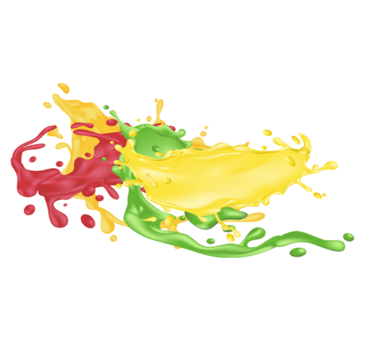 Vinyl teppich geometrisch farbige spritzformen - TenStickers
