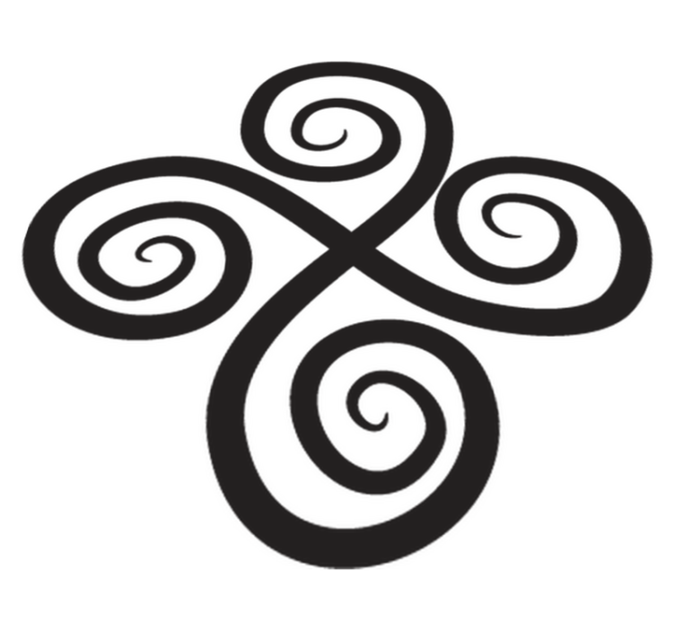 Vinyl teppich geometrisch elegantes dreh-element - TenStickers