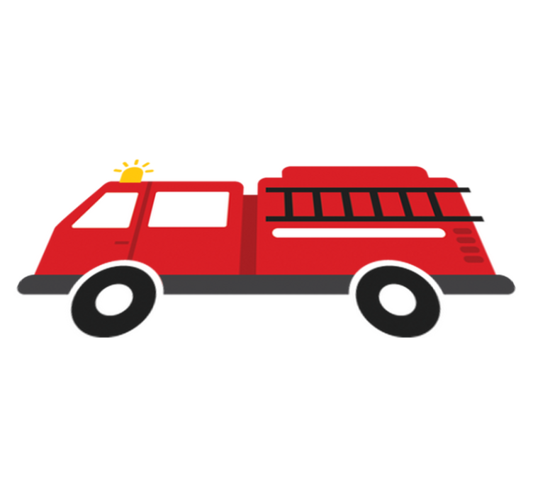 Vinyl teppich kinderzimmer feuerwehrtruck - TenStickers