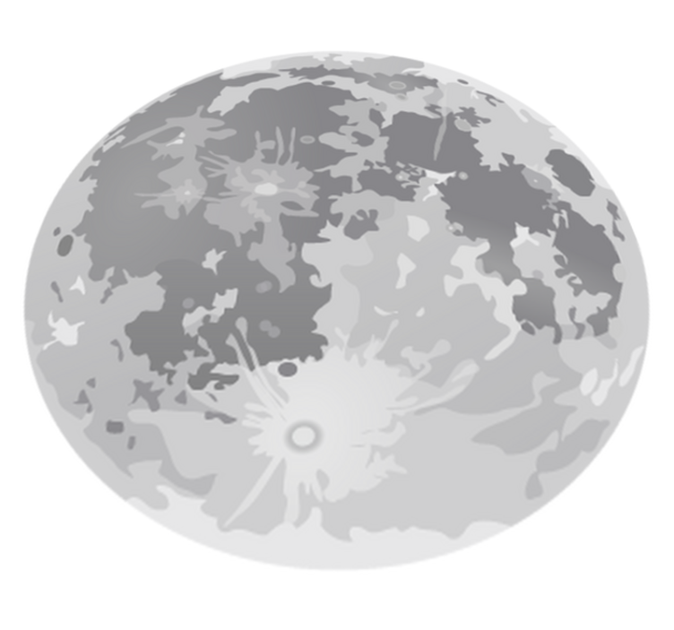 Vinyl teppich kinderzimmer vollmond - TenStickers