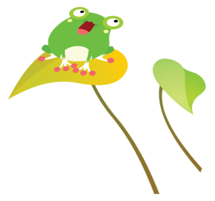 Vinyl teppich kinderzimmer singende frosch - TenStickers