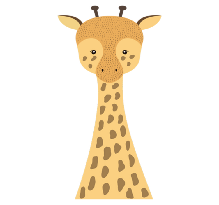 Vinyl teppich kinderzimmer giraffenbaby design - TenStickers