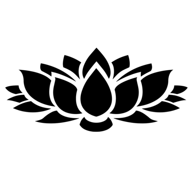 Vinyl teppich schlafzimmer lotus schlicht - TenStickers