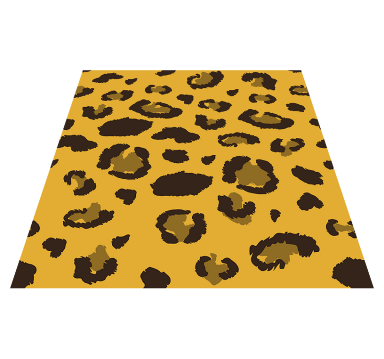 Vinyl teppich schlafzimmer mit leopardenmuster - TenStickers