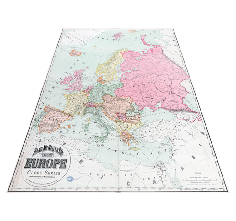 Vinyl teppich weltkarte europa karte 1900 - TenStickers