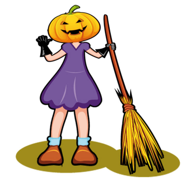 Vinyl teppich kinderzimmer halloween illustration - TenStickers