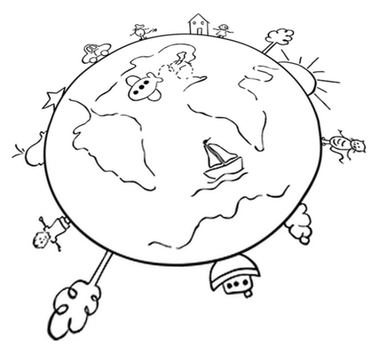 Vinyl teppich kinderzimmer weltkarte reisen - TenStickers