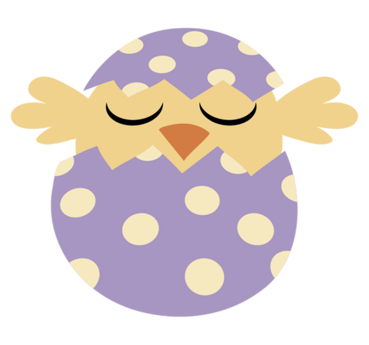 Vinyl teppich kinderzimmer oster vogel - TenStickers