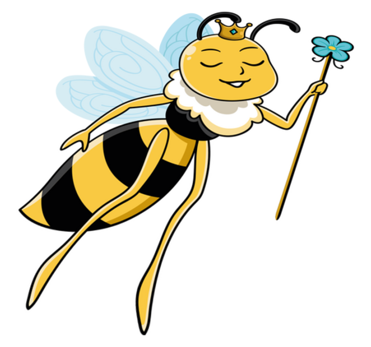 Vinyl teppich kinderzimmer mit zauberhaftem bienenmotiv - TenStickers