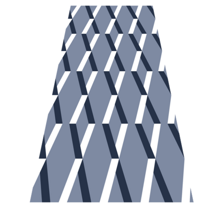 Vinyl teppich bad mit 3d-rautenmotiv - TenStickers