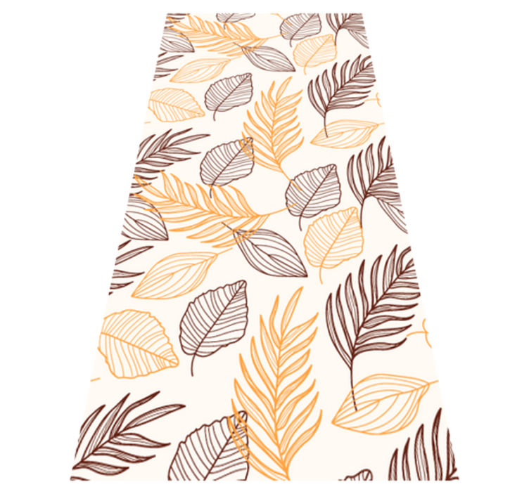 Vinyl teppich bad mit goldenem getreide-design - TenStickers