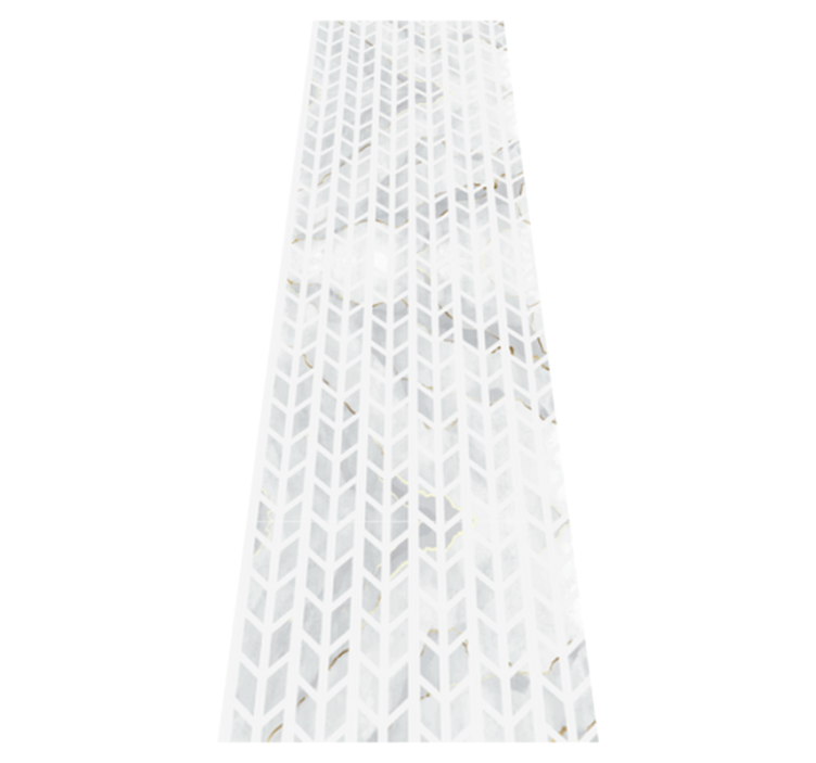 Vinyl teppich bad kleine goldene marmorfliesen - TenStickers