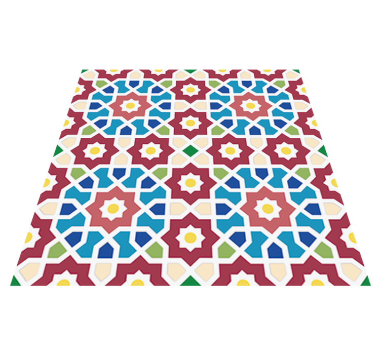 Vinyl teppich bad arabische wandfliesen design - TenStickers
