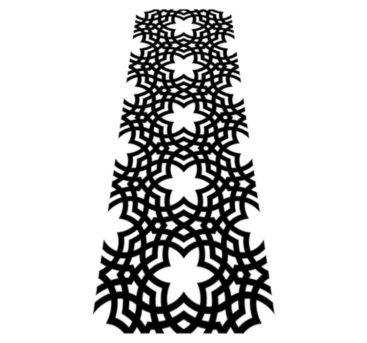 Vinyl teppich bad mit sarazenischer struktur - TenStickers