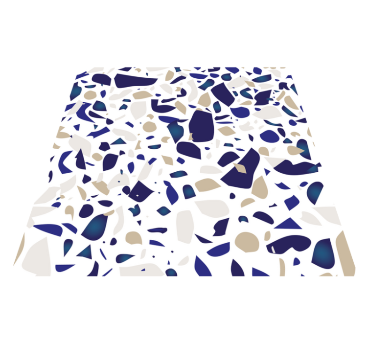 Vinyl teppich bad imitation marmor fußbodenaufkleber - TenStickers