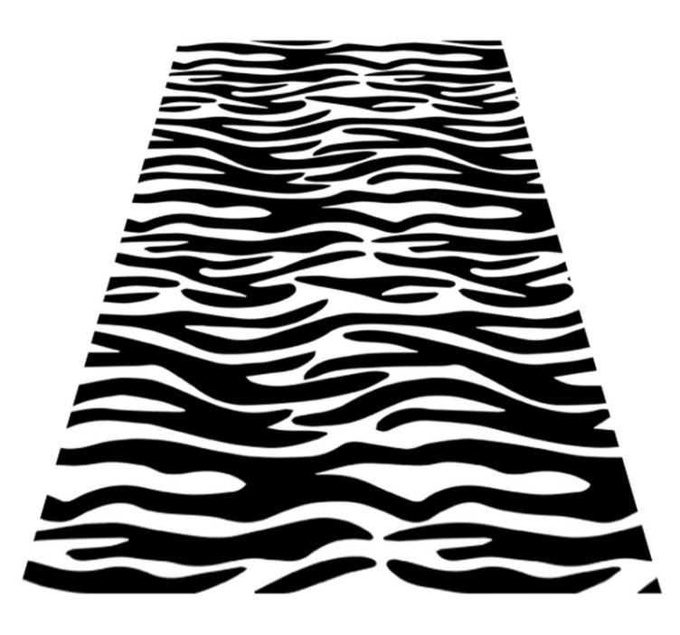 Vinyl teppich bad zebra tierdruck duschvorhang - TenStickers
