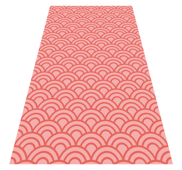 Vinyl teppich bad in living coral pantone - TenStickers