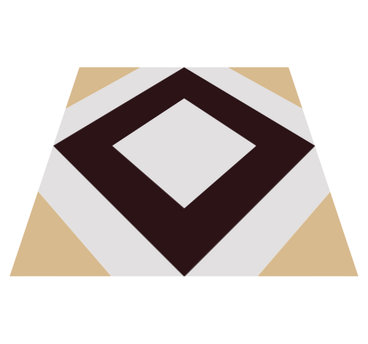 Vinyl teppich bad im quadratischen vintage zementmuster - TenStickers