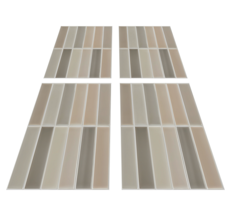 Vinyl teppich bad rechteckmuster - TenStickers