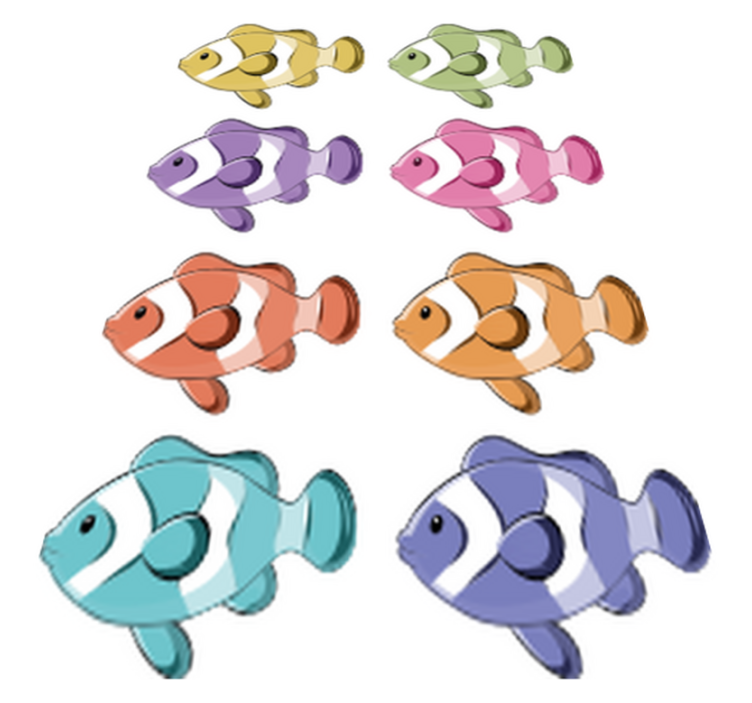 Vinyl teppich bad mit clownfisch duschfolie - TenStickers