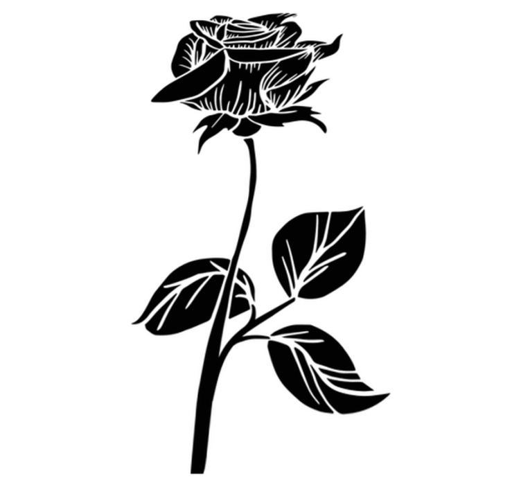 Vinyl teppich bad rose für duschabtrennung - TenStickers