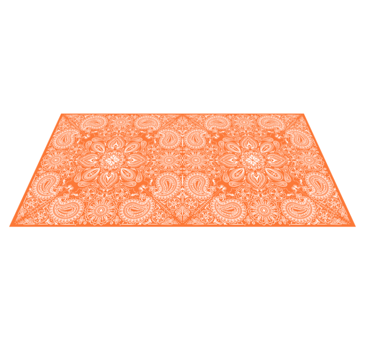Vinyl teppich küche paisley fliesen möbel - TenStickers