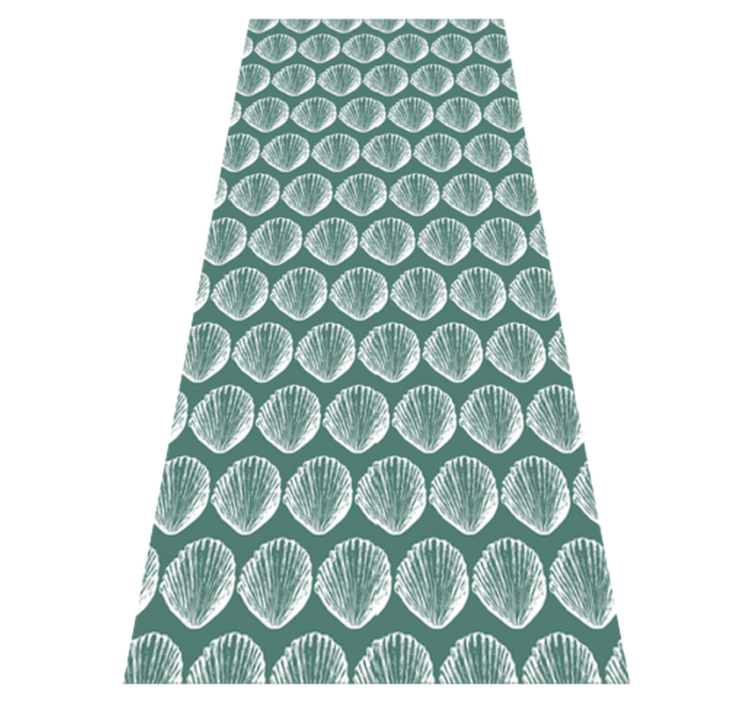 Vinyl teppich küche retro muschelmuster kühlschrank - TenStickers