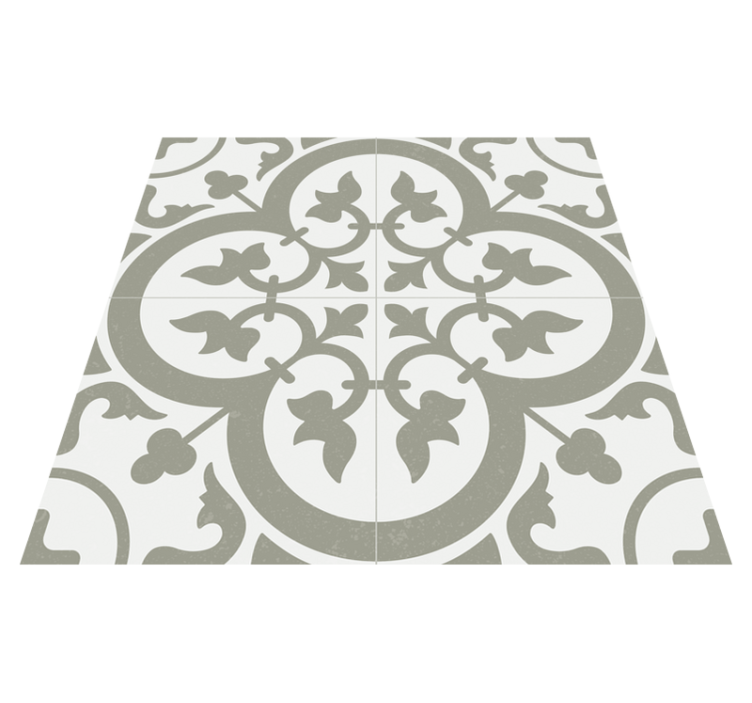 Vinyl teppich küche azulejo marokko evergreen fog - TenStickers