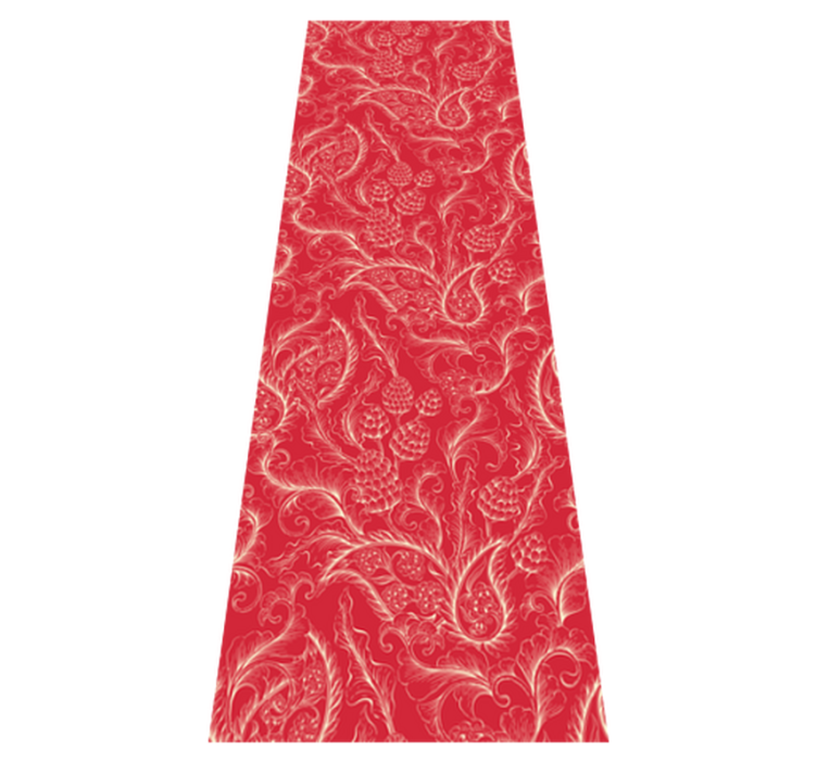 Vinyl teppich küche paisley illustration kühlschrank - TenStickers