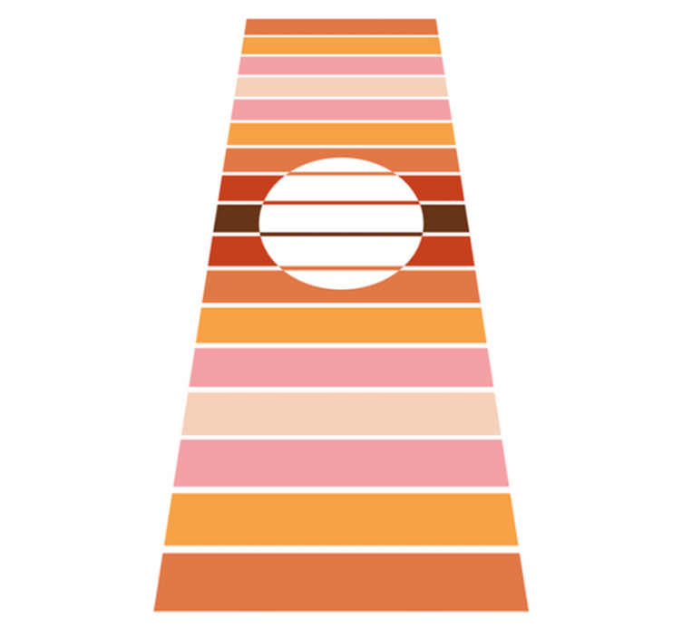 Vinyl teppich küche 70er jahre sonne kühlschrank - TenStickers