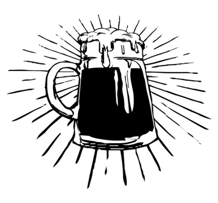 Vinyl teppich küche bierlicht - TenStickers