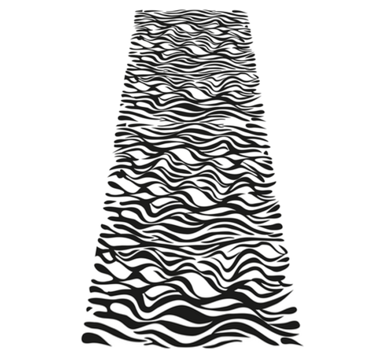 Vinyl teppich küche zebra hintergrund kühlschrank - TenStickers