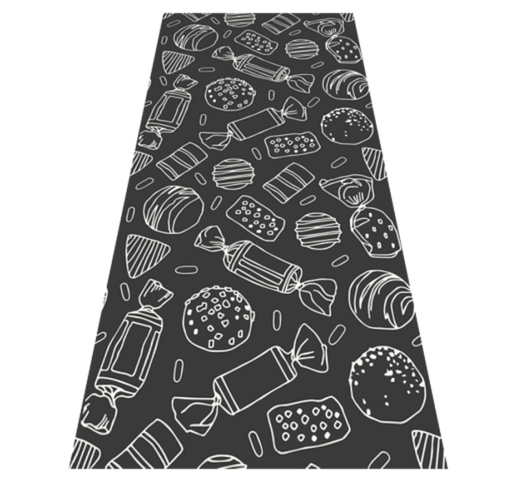 Vinyl teppich küche patron bonbons - TenStickers