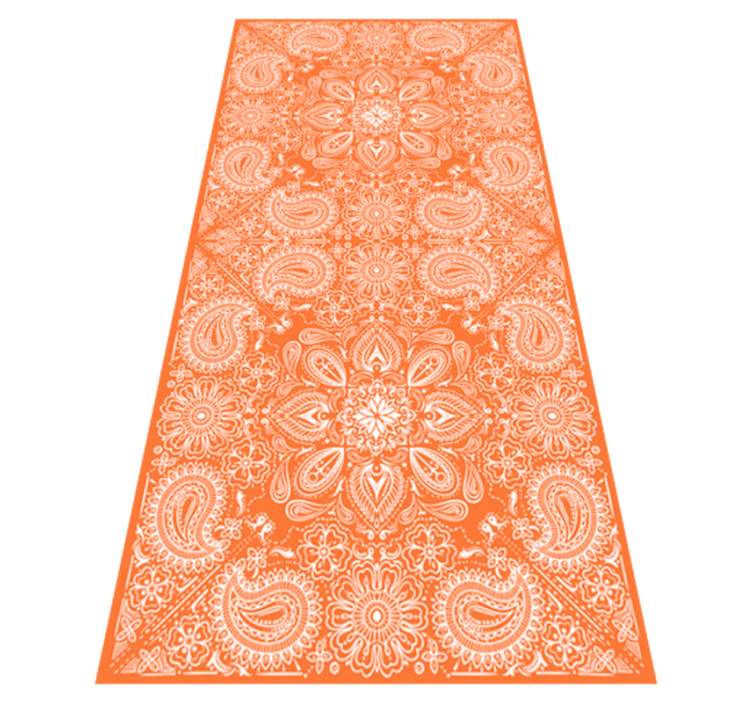 Vinyl teppich küche paisley fliesen kühlschrank - TenStickers