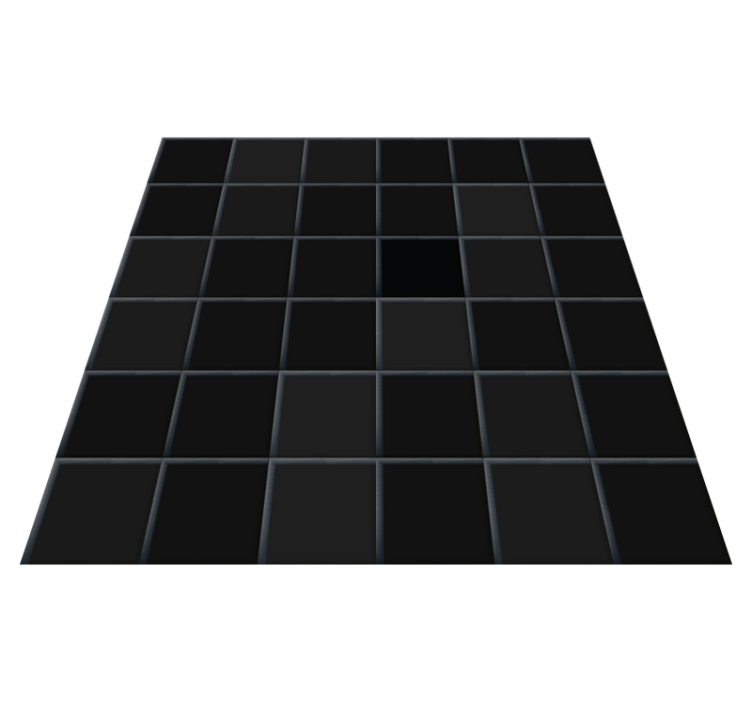 Vinyl teppich küche schwarze kleine fliesen - TenStickers