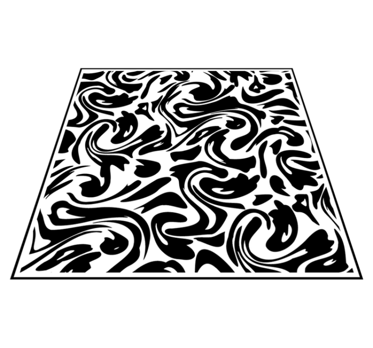 Vinyl teppich küche im modernen fluid-design - TenStickers