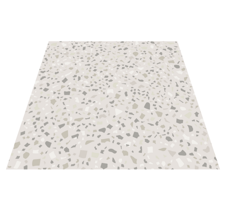 Vinyl teppich küche grau terrazzo - TenStickers