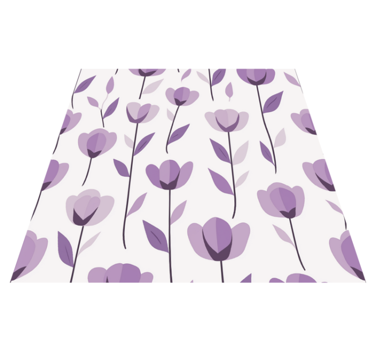 Vinyl teppich küche mit blumenmuster - TenStickers