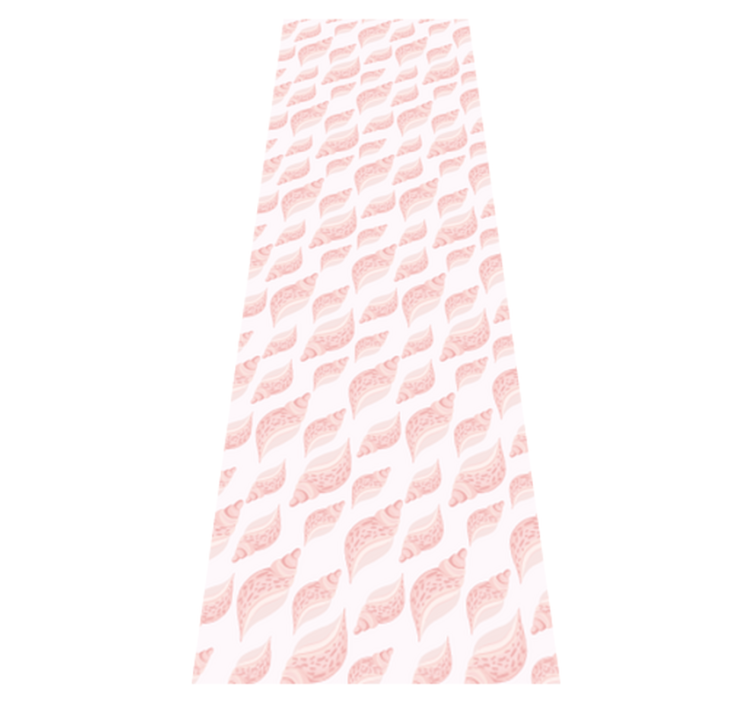 Vinyl teppich schlafzimmer mit trendigem rosa muschel-muster - TenStickers