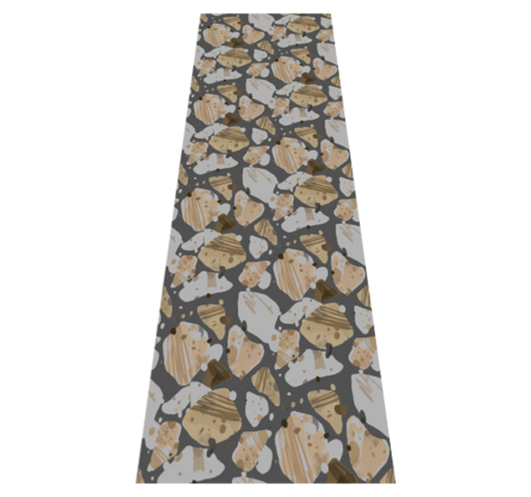 Vinyl teppich schlafzimmer mit zement terrazzo muster - TenStickers