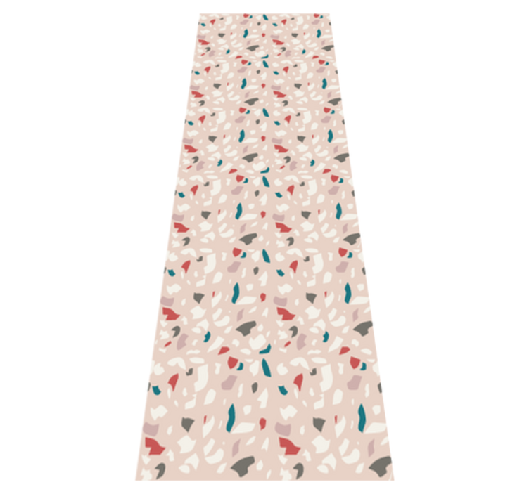 Vinyl teppich schlafzimmer mit terrazzo-muster - TenStickers