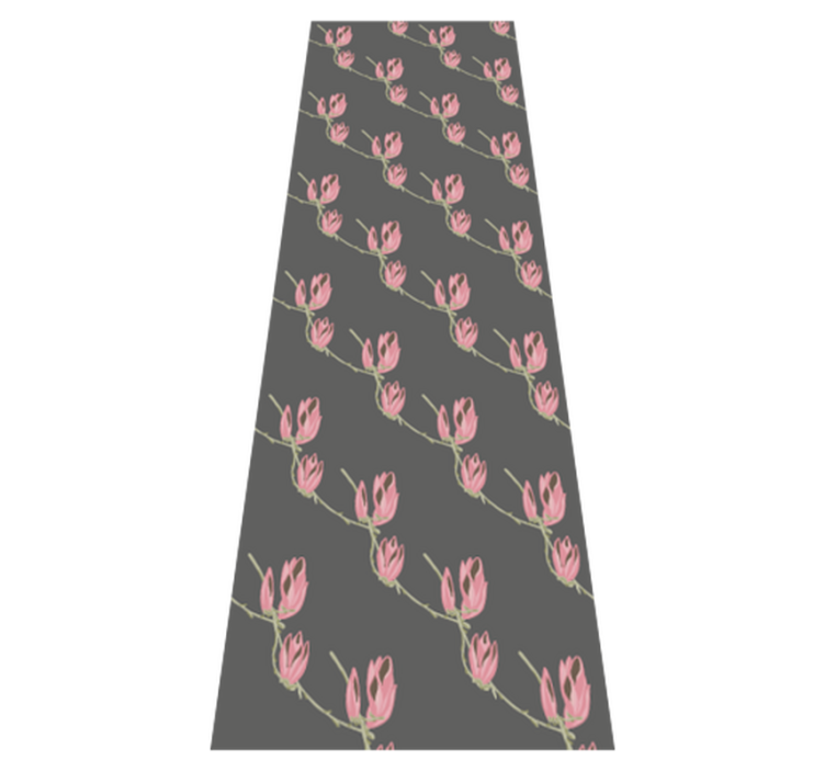 Vinyl teppich schlafzimmer mit kleinen magnolienblüten - TenStickers