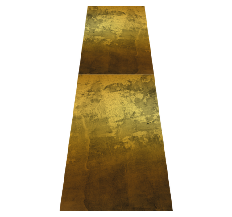 Vinyl teppich schlafzimmer retro rohes goldenes muster - TenStickers