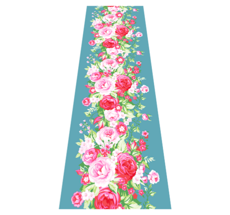 Vinyl teppich schlafzimmer im türkis shabby chic muster - TenStickers