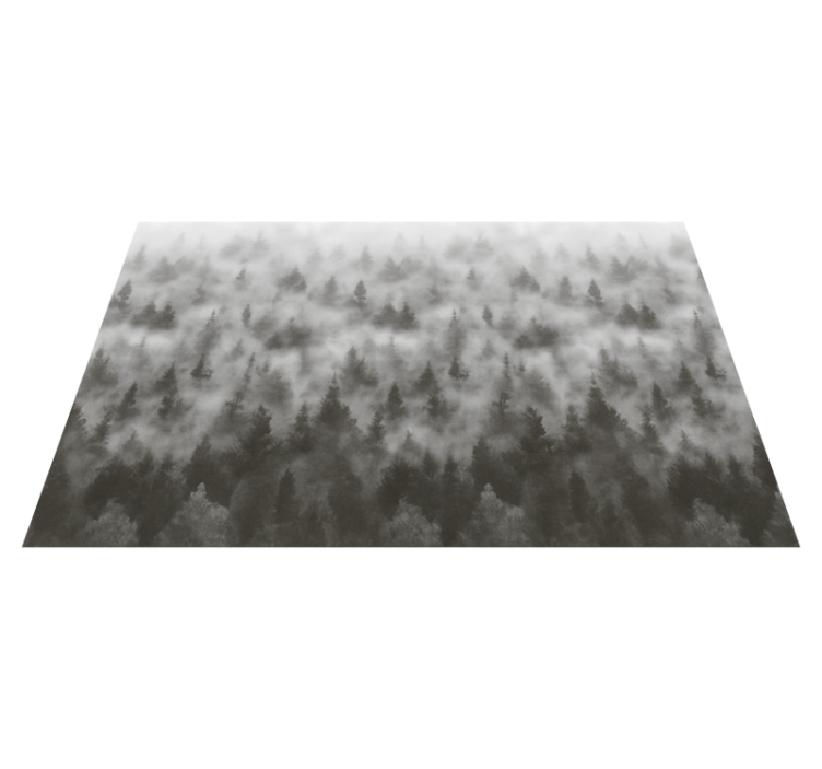 Vinyl teppich schlafzimmer 3d nebeliger geheimnisvoller berg - TenStickers
