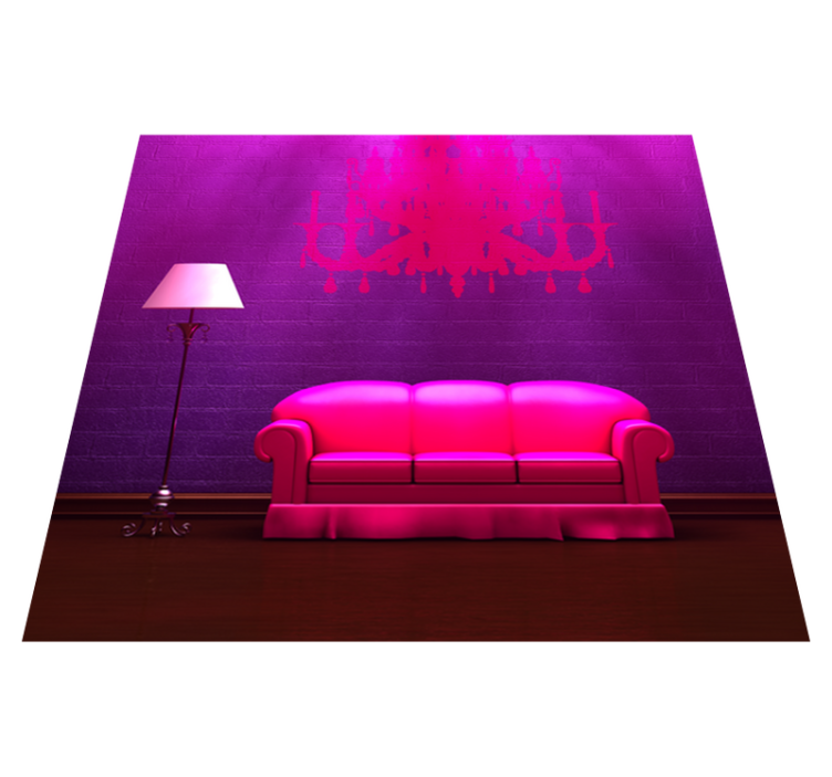 Vinyl teppich schlafzimmer dekorativ für sofa und lampe - TenStickers