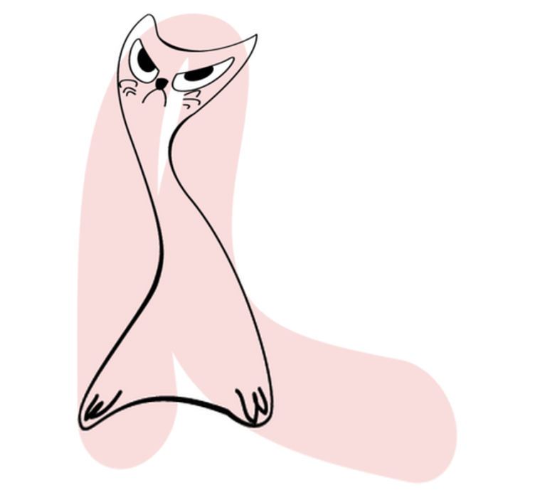 Vinyl teppich schlafzimmer katzenmotiv rosa - TenStickers