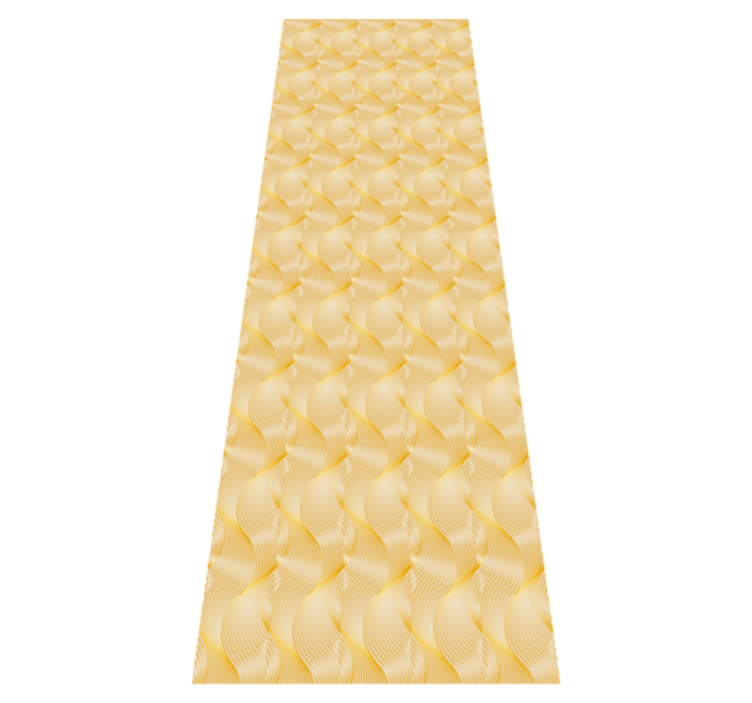 Vinyl teppich büro goldfolie wellenillusion - TenStickers