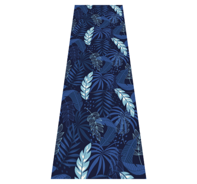 Vinyl teppich schlafzimmer blaue maranta und panther - TenStickers
